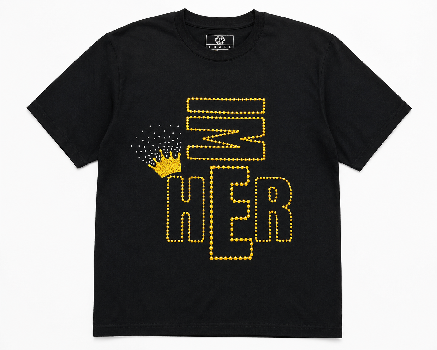 I’m Her — Gold Embroidered Tee