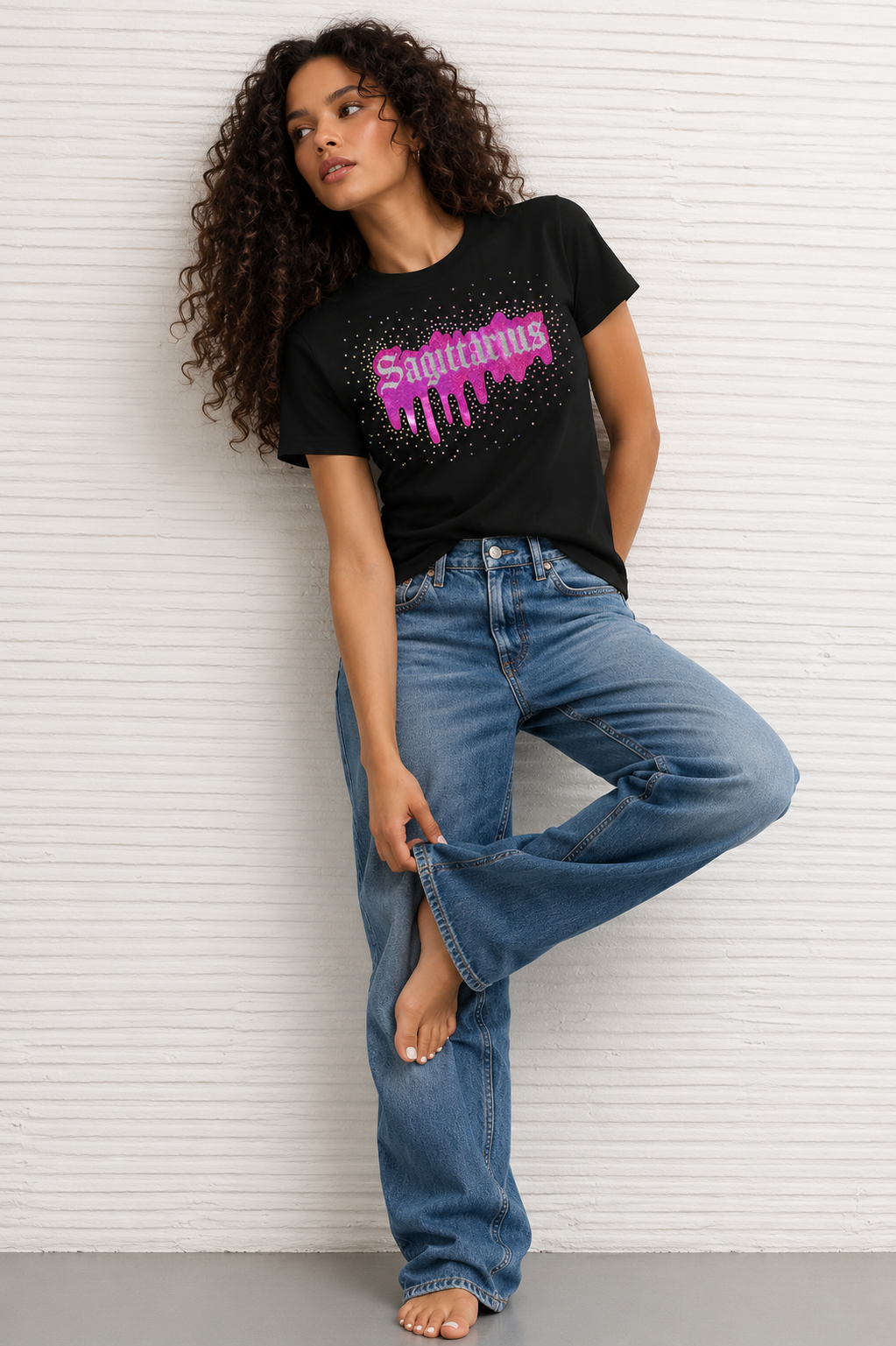 Rhinestone Custom Zodiac HTV Shirt