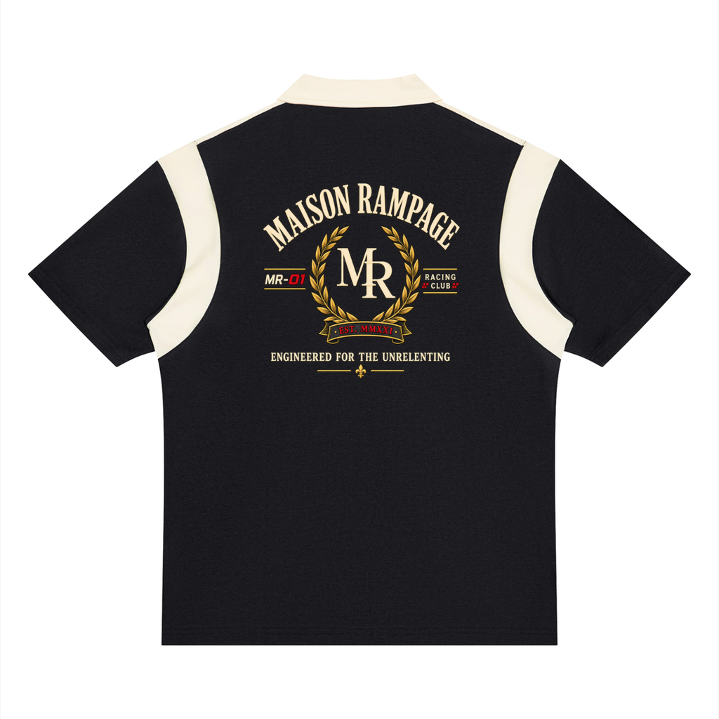 Maison Rampage MR-01 Racing Club Polo black back