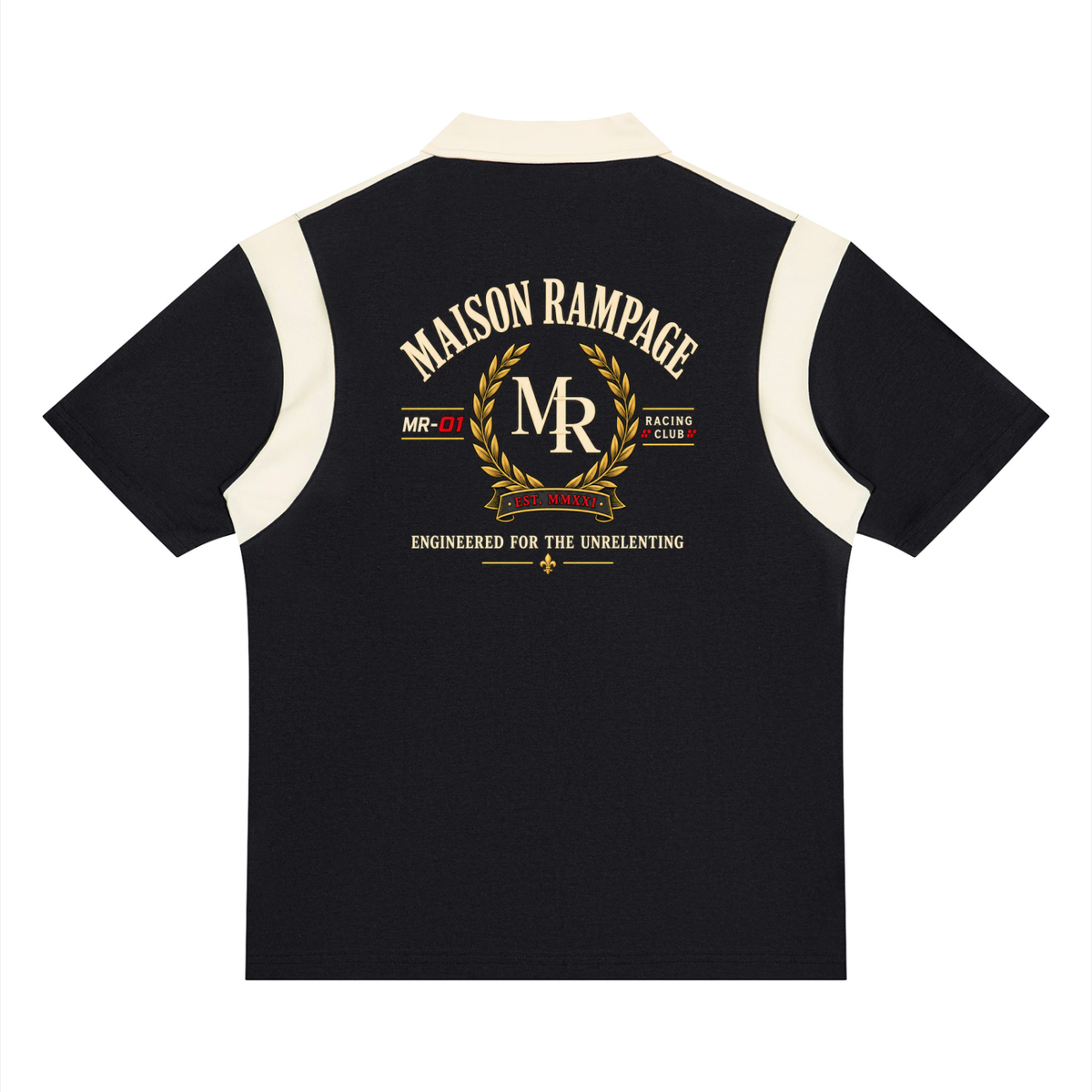 Maison Rampage MR-01 Racing Club Polo black back